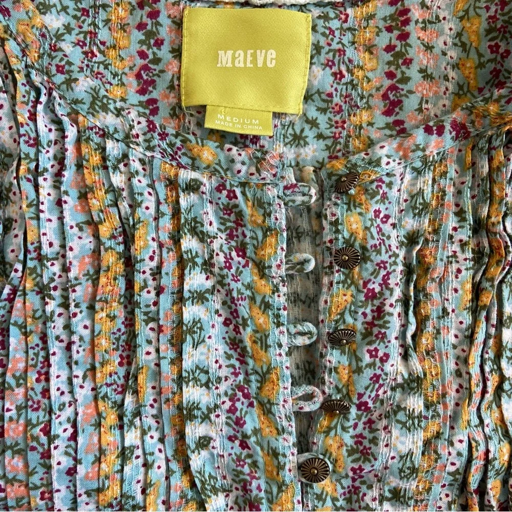 Anthropologie Maeve Gelise Button Blouse - Picture 8 of 9